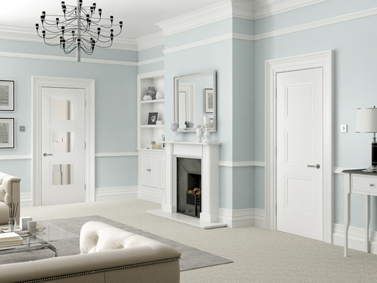 White interior doors