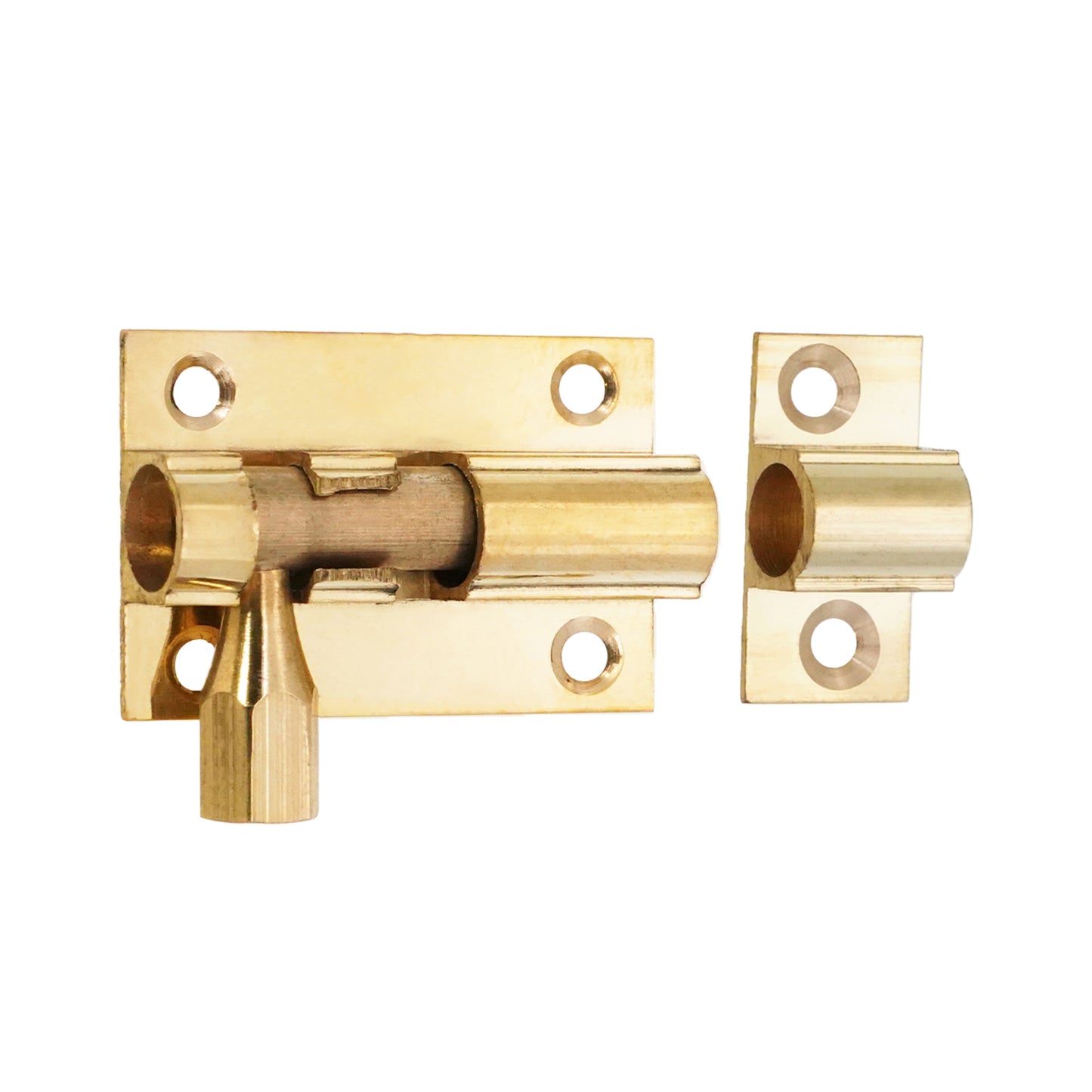 Brass Barrel Bolt 38mm Polished Brass