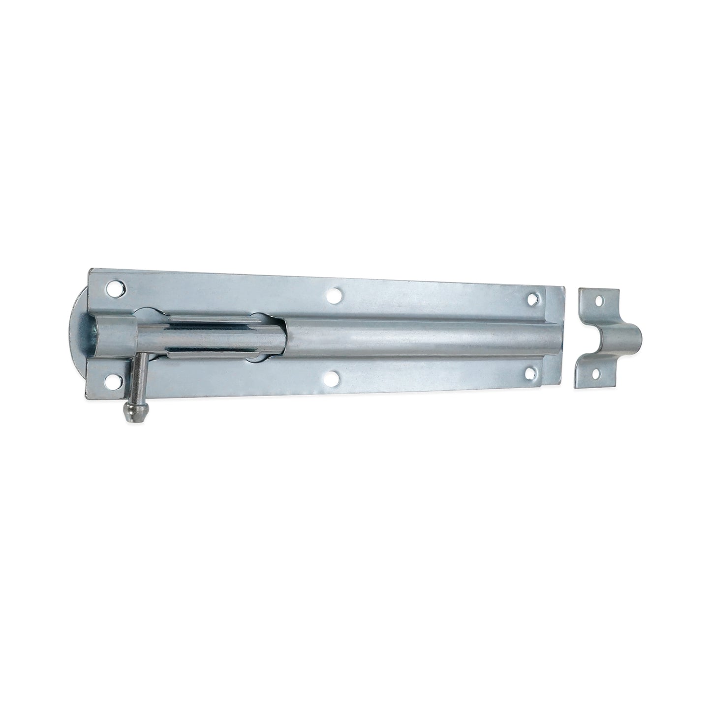 Iron Barrel Bolt - Straight 8" Zinc