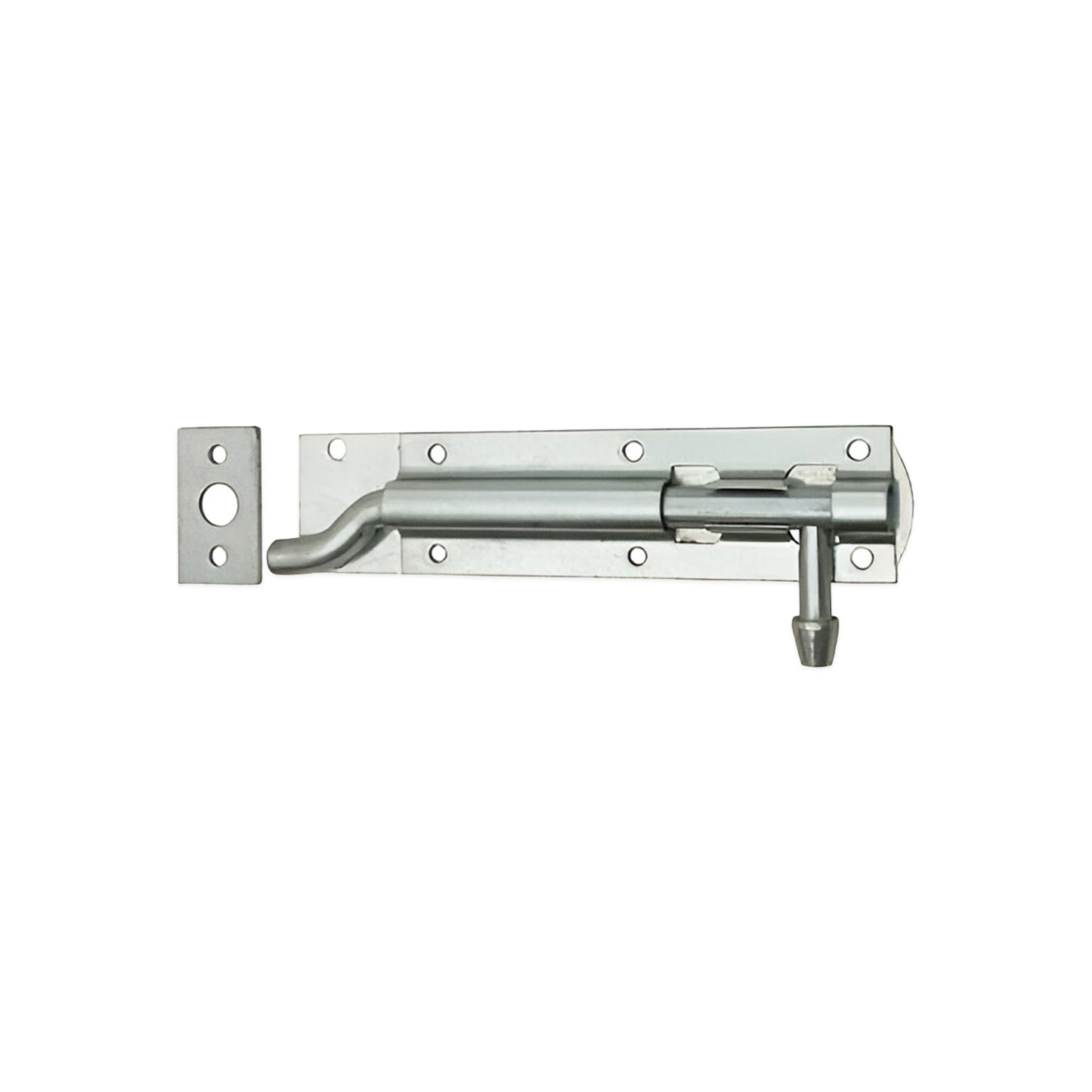Iron Barrel Bolt - Necked 6" Zinc