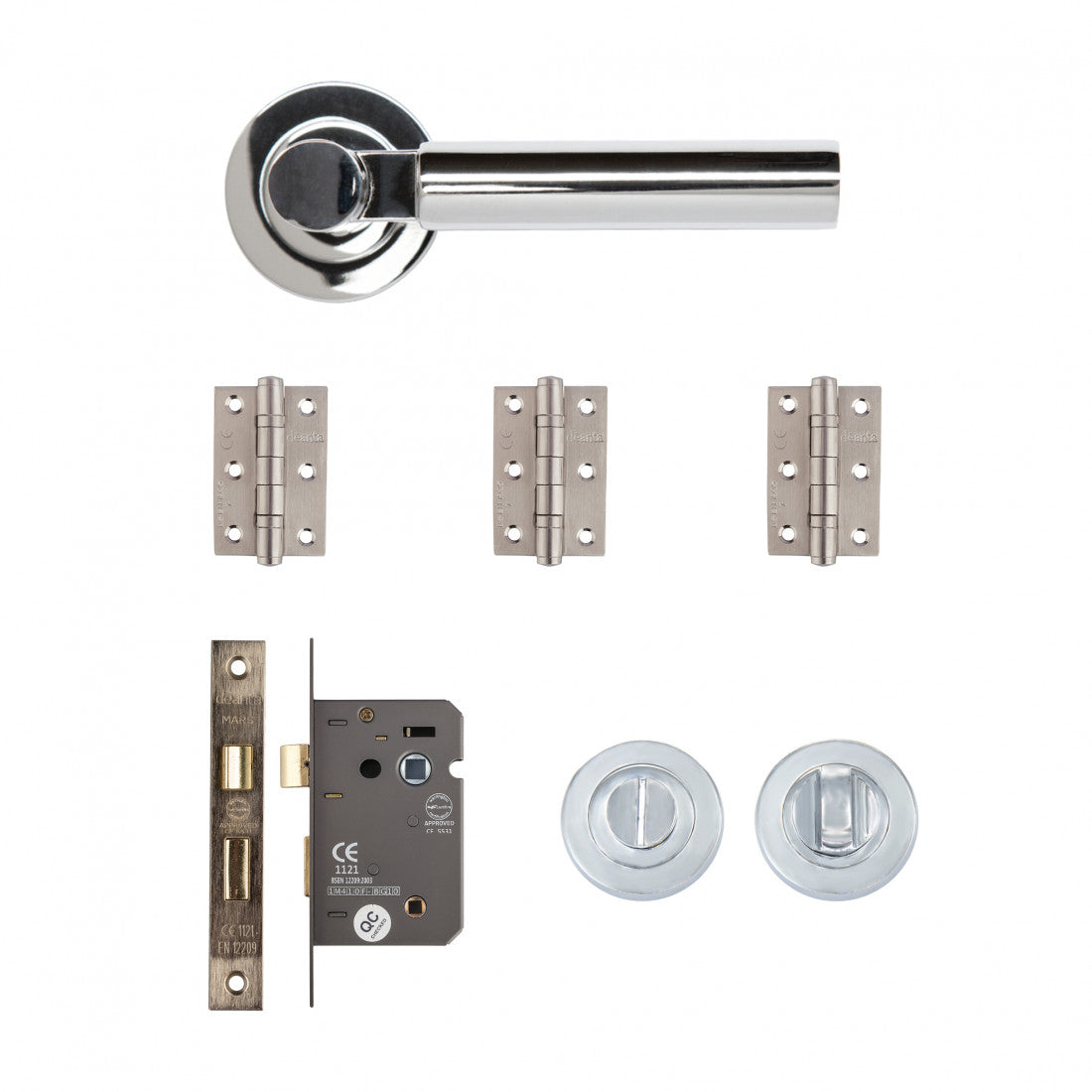 Arcadia Bathroom Kit Polished Chrome Finish