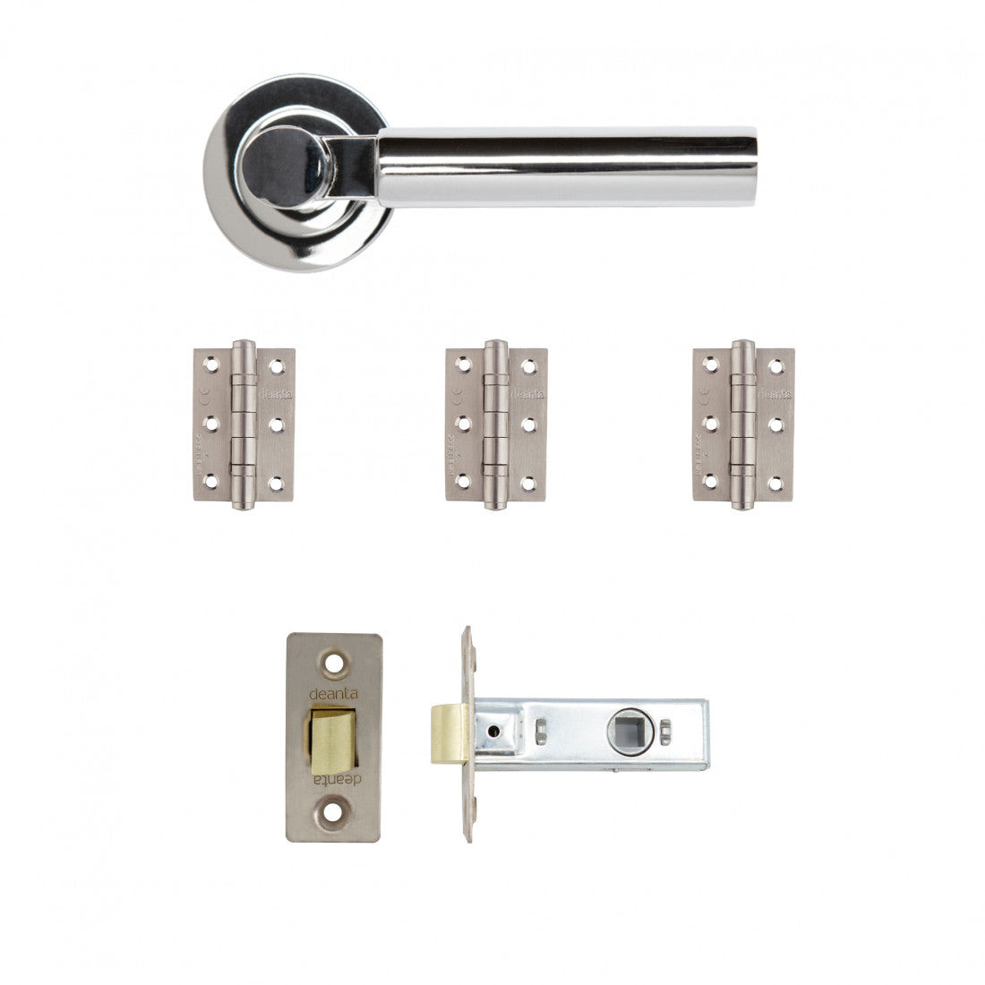 Arcadia Latch Kit Polished Chrome Finish