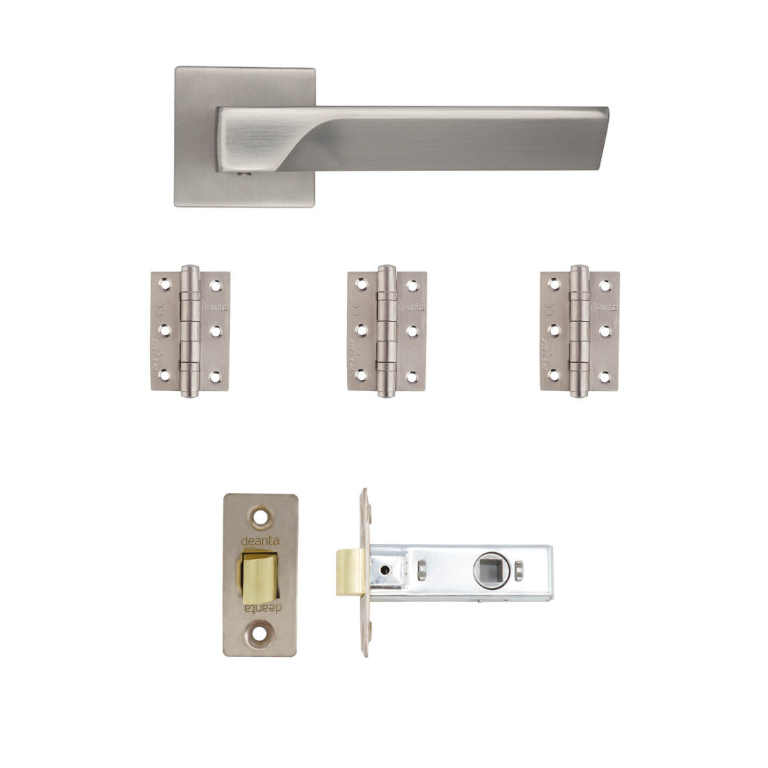 Athens Latch Kit Satin Nickel 2