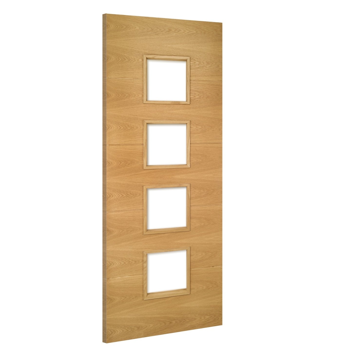 Augusta Glazed Interior Oak Fire Door 3d