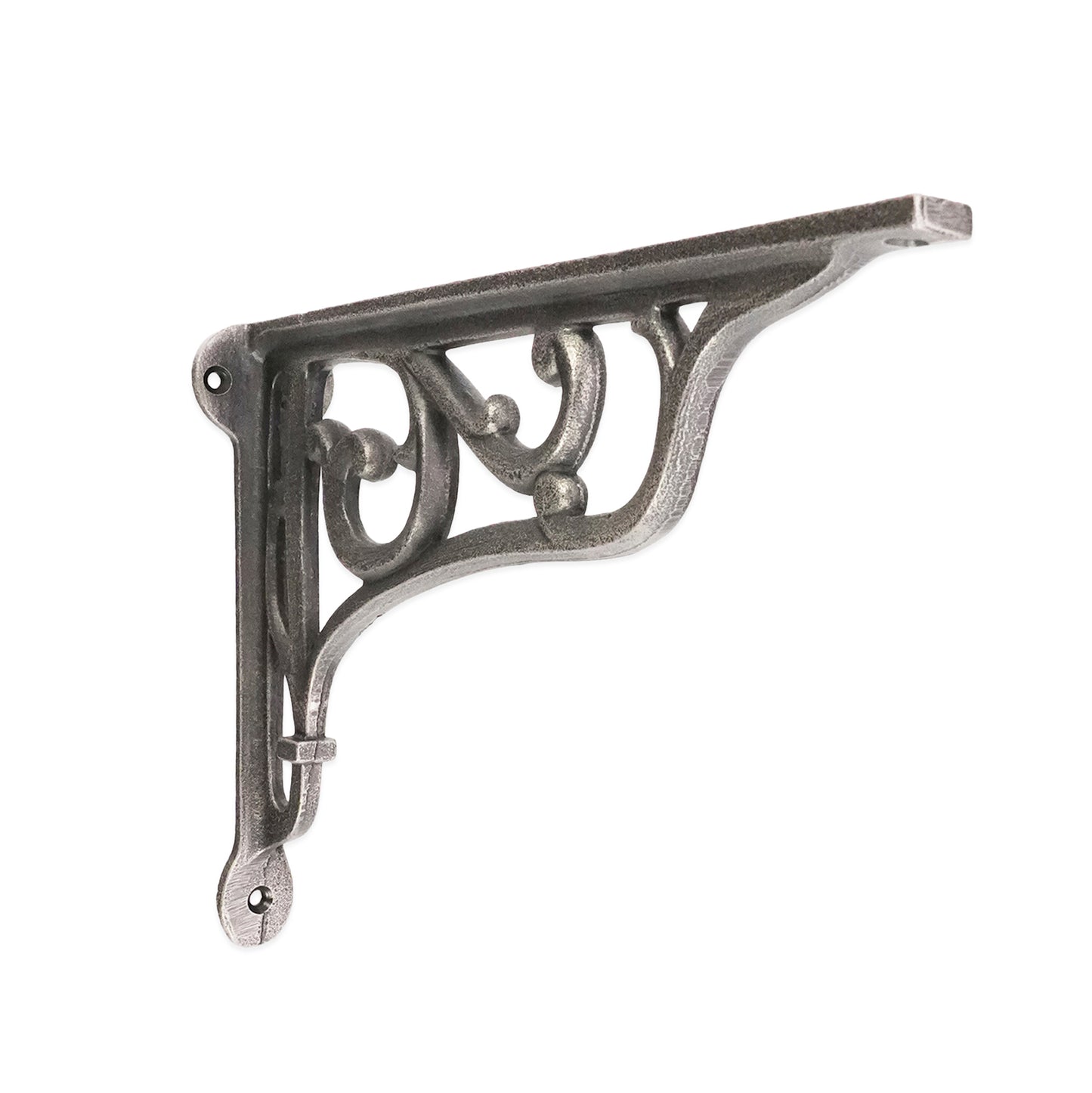 Edwardian Scroll Shelf Bracket Pewter (Sold in Pairs)