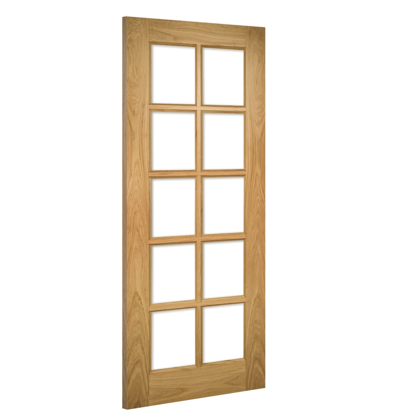 Bristol 10L Glazed Interior Oak Door