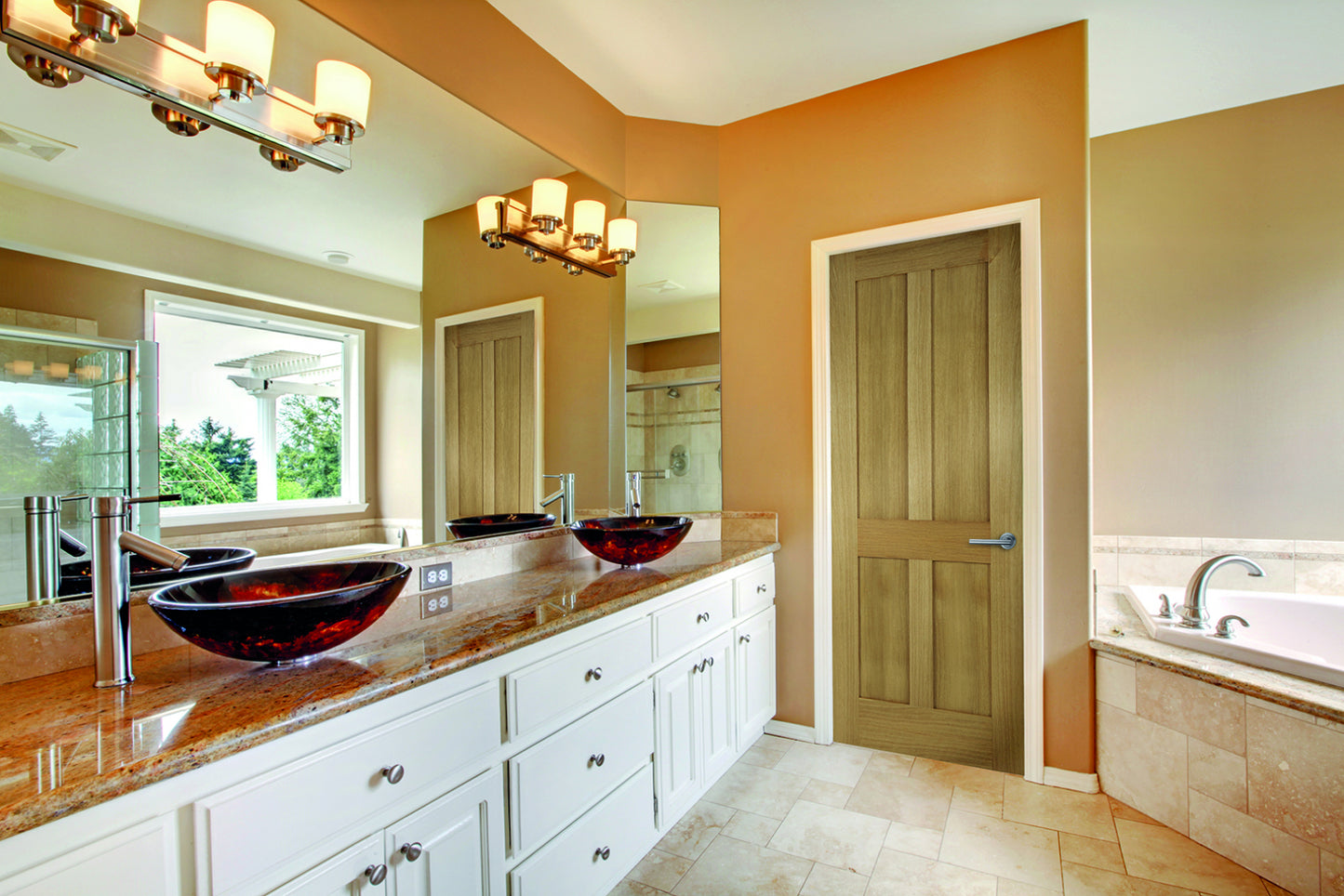 Bristol 4 Panel Oak Door life