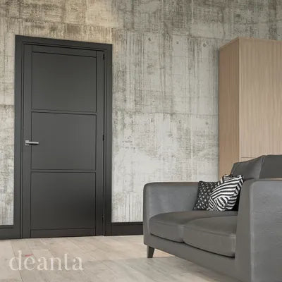 Camden Black Urban Prefinished Door