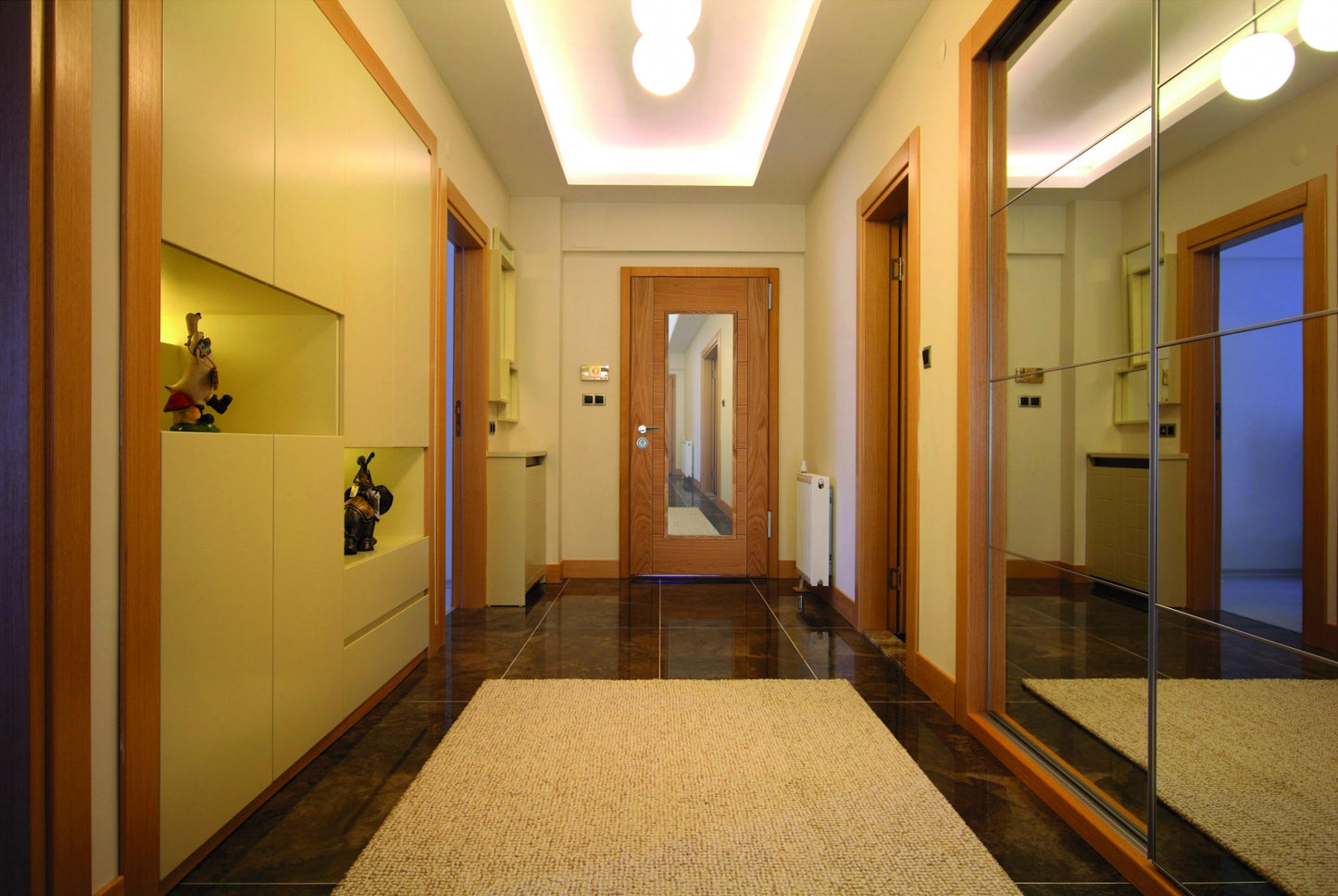 Corsica Oak 1 Light Glazed Fire Door