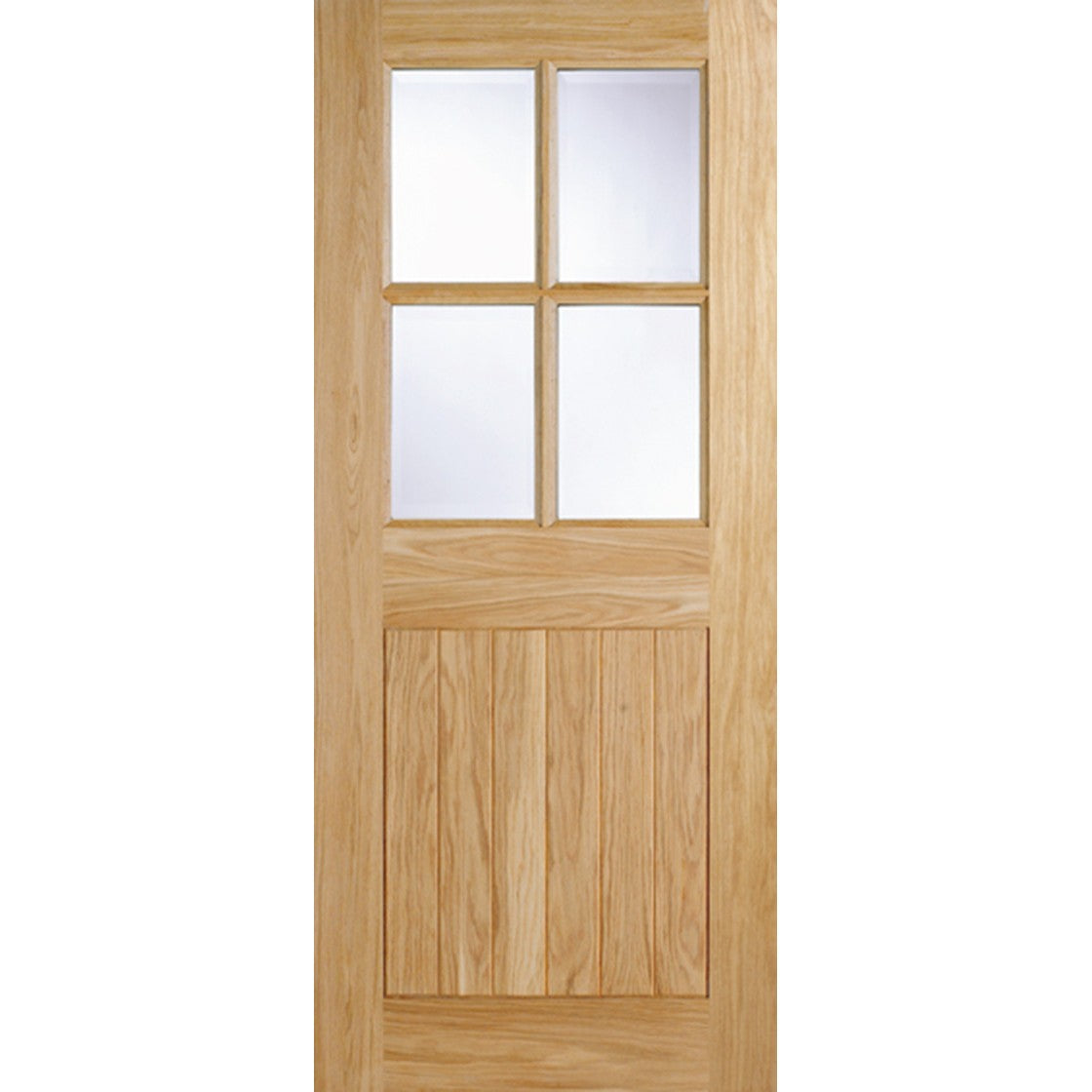 Cottage 4L Unfinished Oak External Door