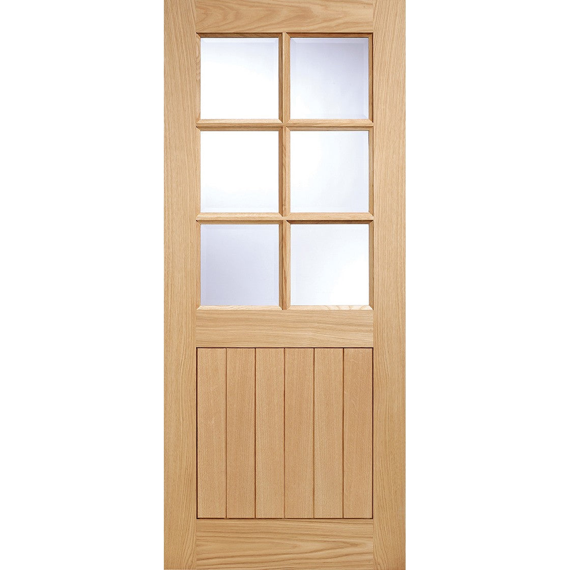 Cottage 6L Unfinished Oak External Door