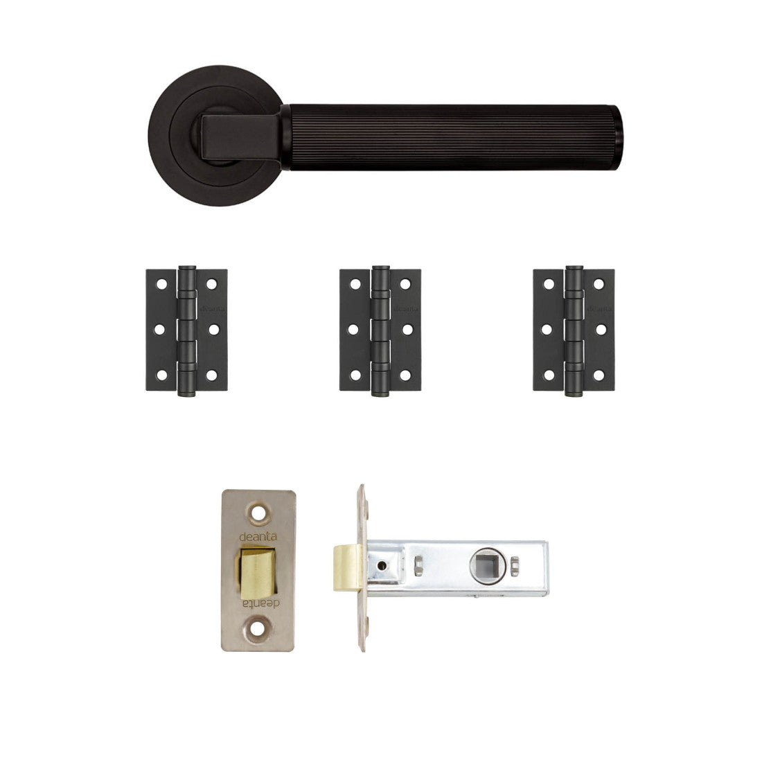 Delphi Latch Kit Matt Black 2