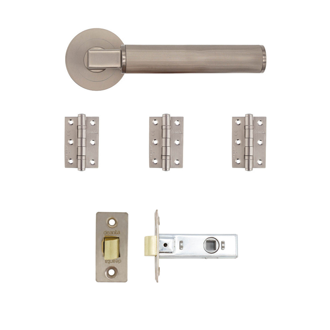 Delphi Latch Kit Satin Nickel 2