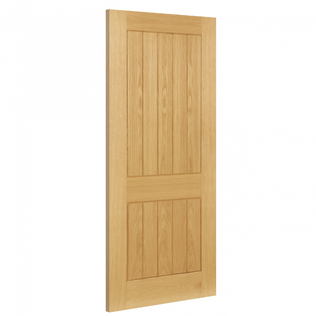 Ely Prefinished Oak 2 Panel internal door Oak 3d