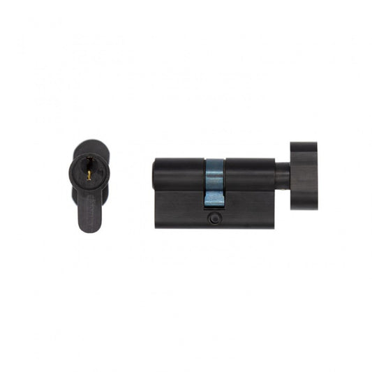 Euro Cylinder Lock Black Steel Finish