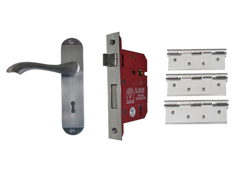 External Handle Set Satin Chrome