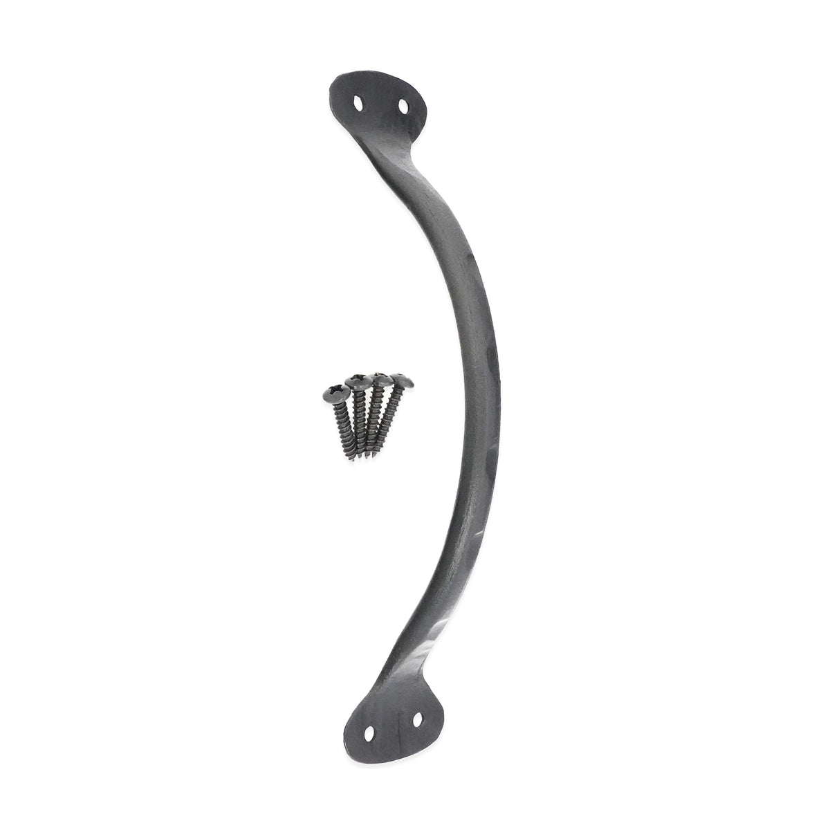 Hammered Pull Handle Large Matt Black