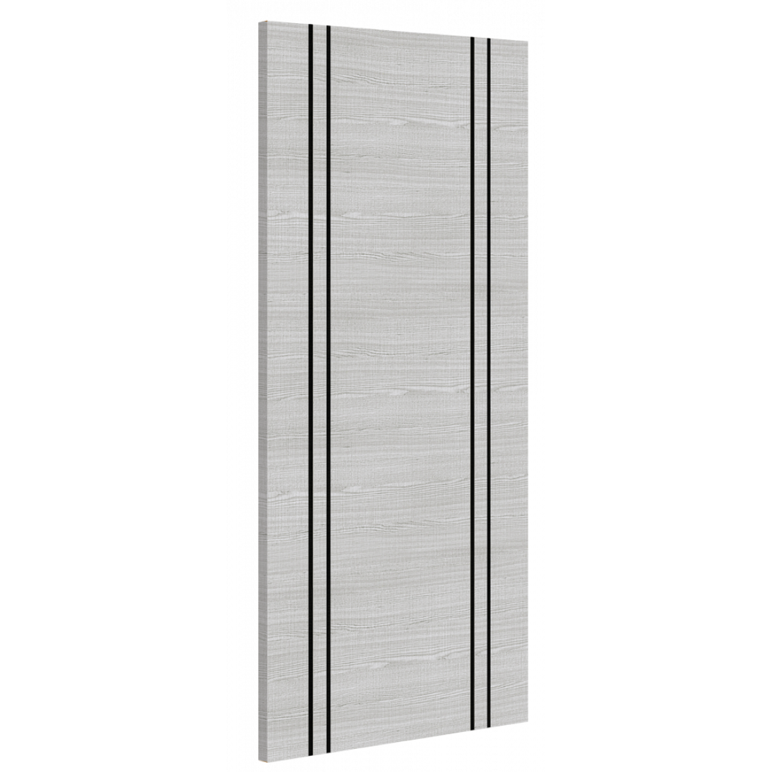 Flush Light Grey Ash Vertical Inlay 3d