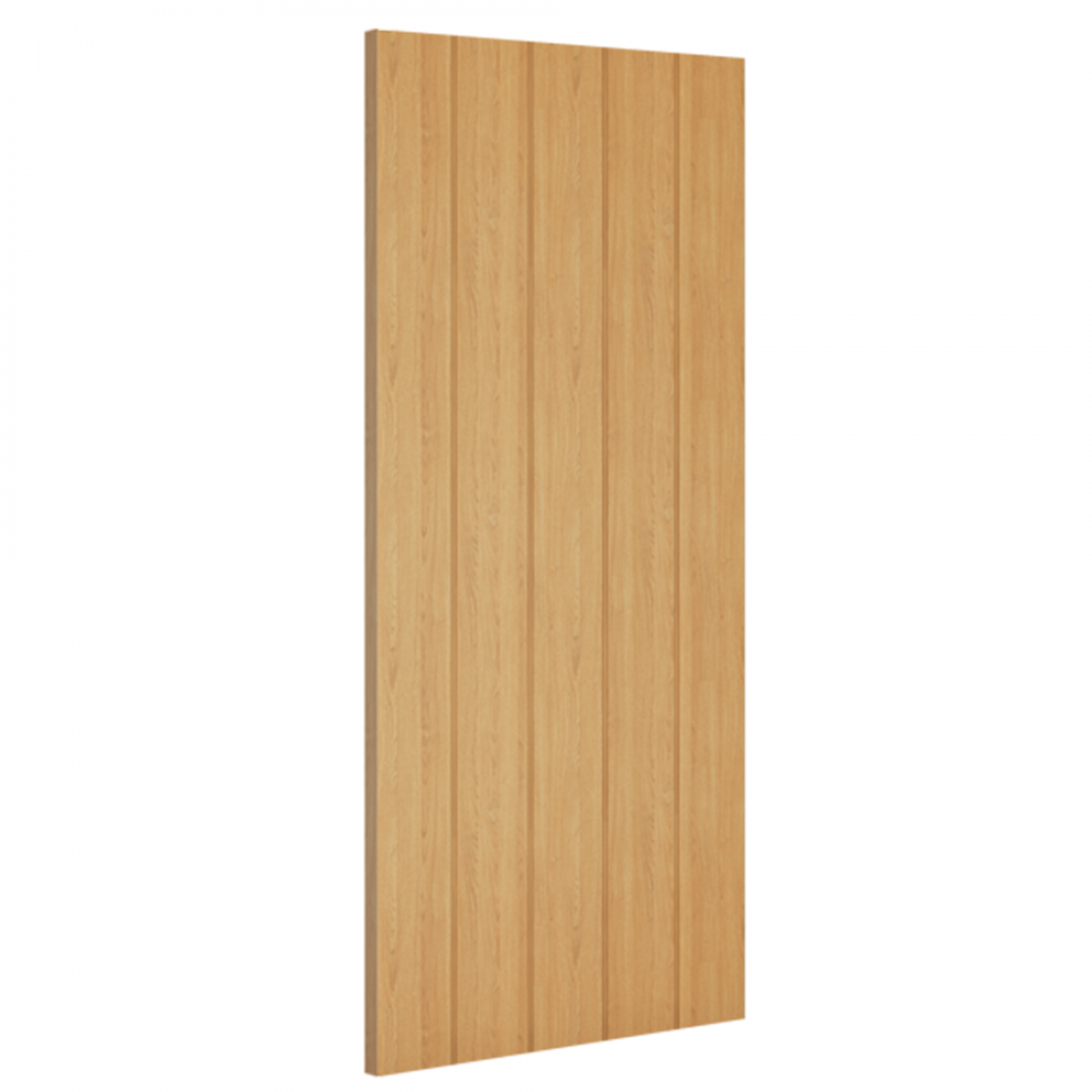 Galway Unfinished Oak internal door Deanta 3d