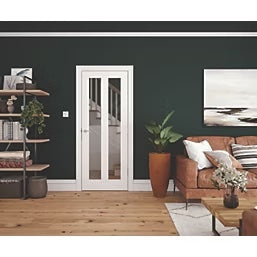 Shaker White 2 Panel Glazed