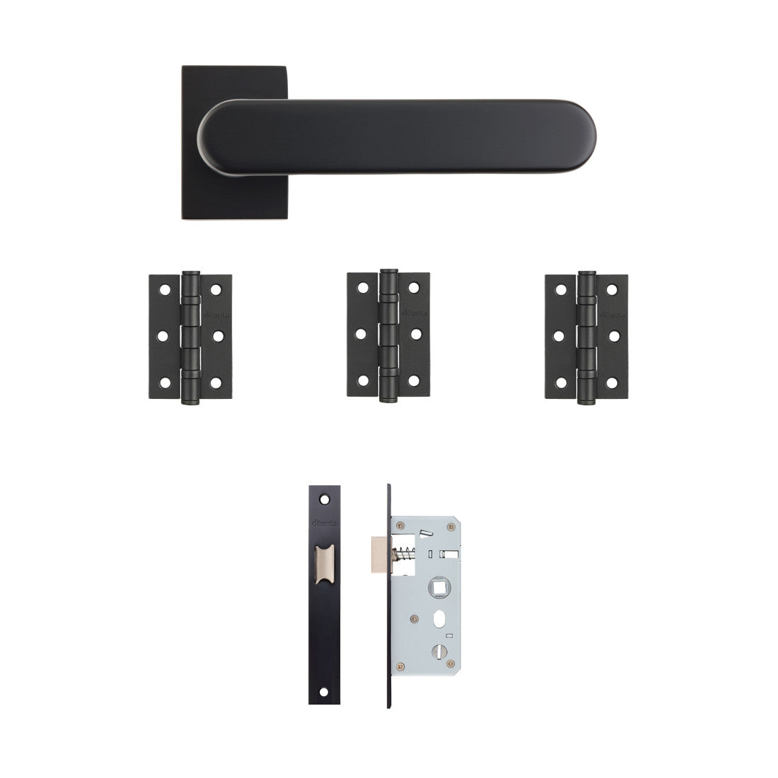 Juno Urban Latch Kit Matt Black Finish