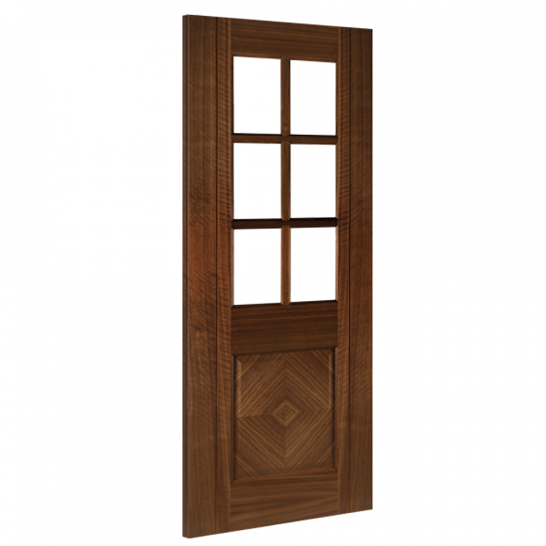 Kensington Prefinished Walnut Bevelled Glaze FSC Internal Door