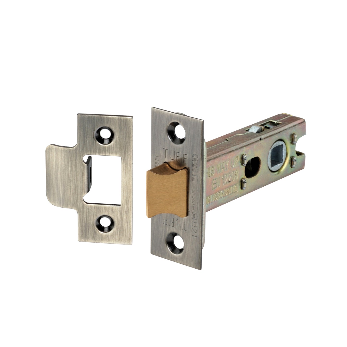 3" H/D Tubular Latch CE - Antique Brass