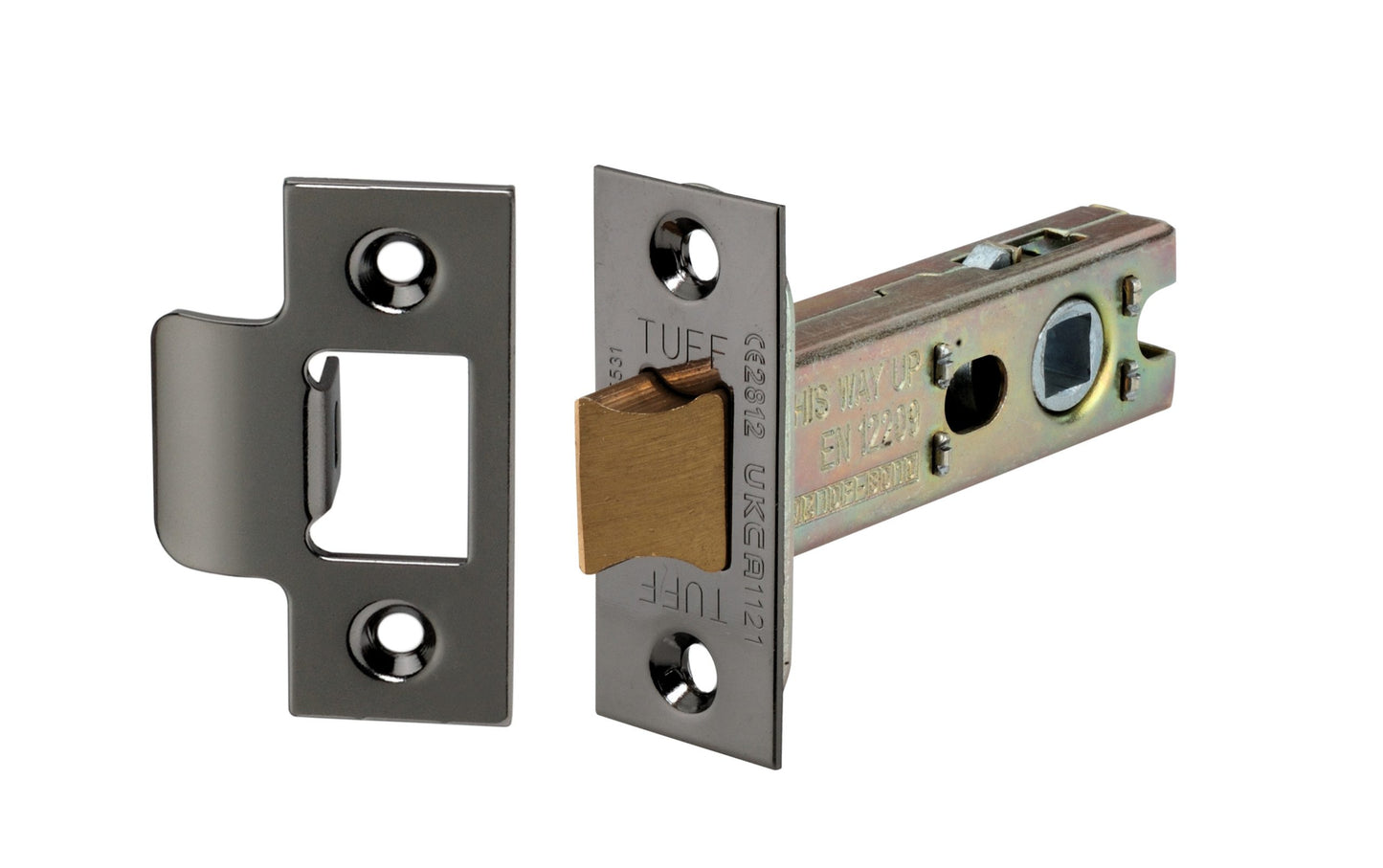 4" H/D Tubular Latch CE - Black Nickel