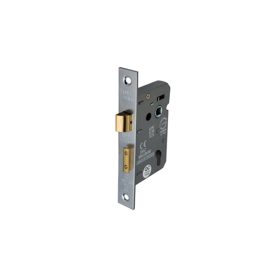 3" CE Euro Profile Mortice Sash Lock - Satin Chrome