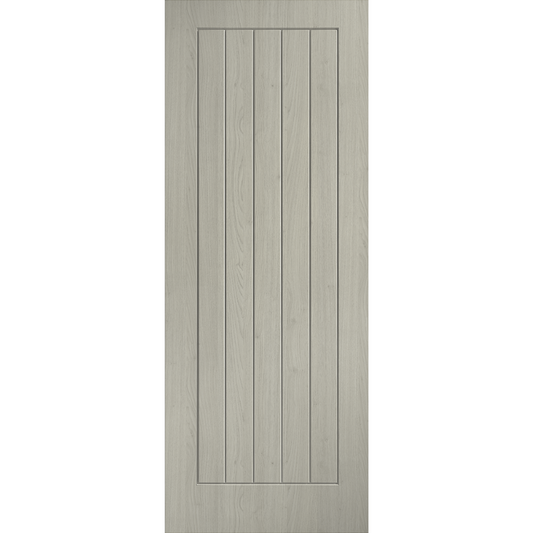 Laminate Cottage Pre-finished Light Grey Laminate Fire Door