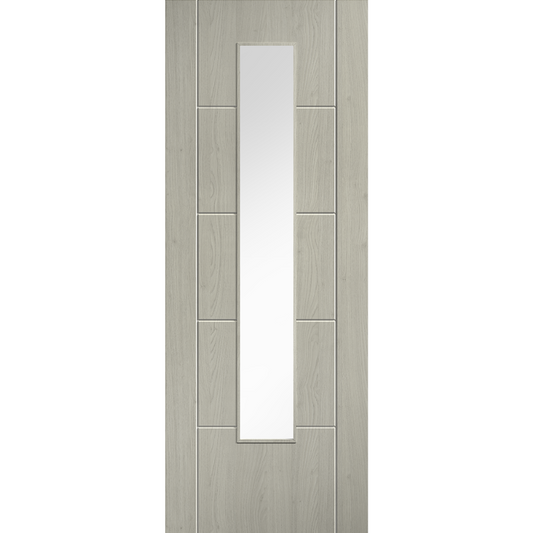 Laminate Ladder Glazed Pre-finished Light Grey Laminate