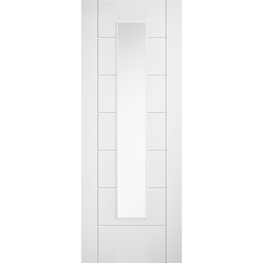 Laminate Linear 7P Glazed Pre-finished White Laminate