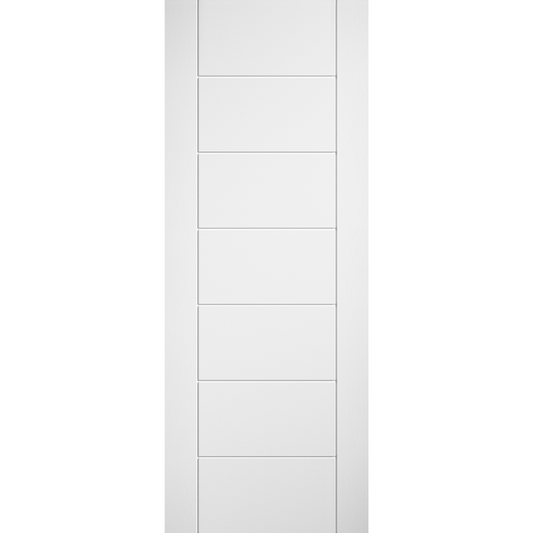 Laminate Linear 7P Pre-finished White Laminate Fire Door