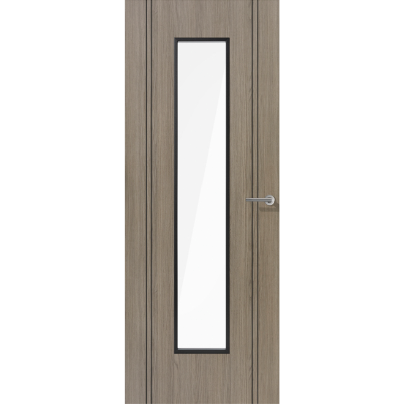 Monaco Laminate Glazed Pre-finished Light Grey Laminate