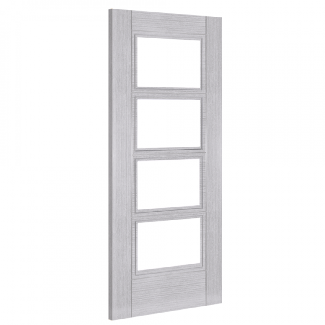 Montreal Light Grey Ash 4L Glazed FSC Internal Door