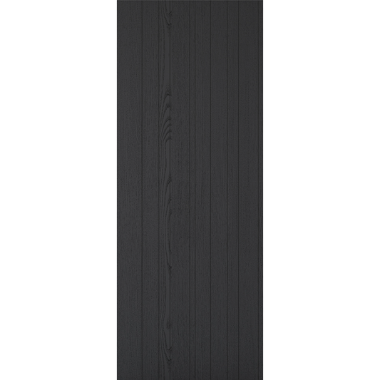 Montreal Pre-finished Black Laminate Fire Door