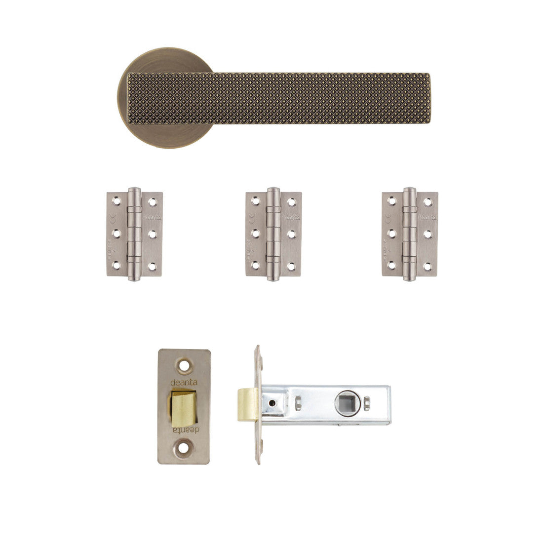 Olympia Latch Kit Matt Antique Brass 2