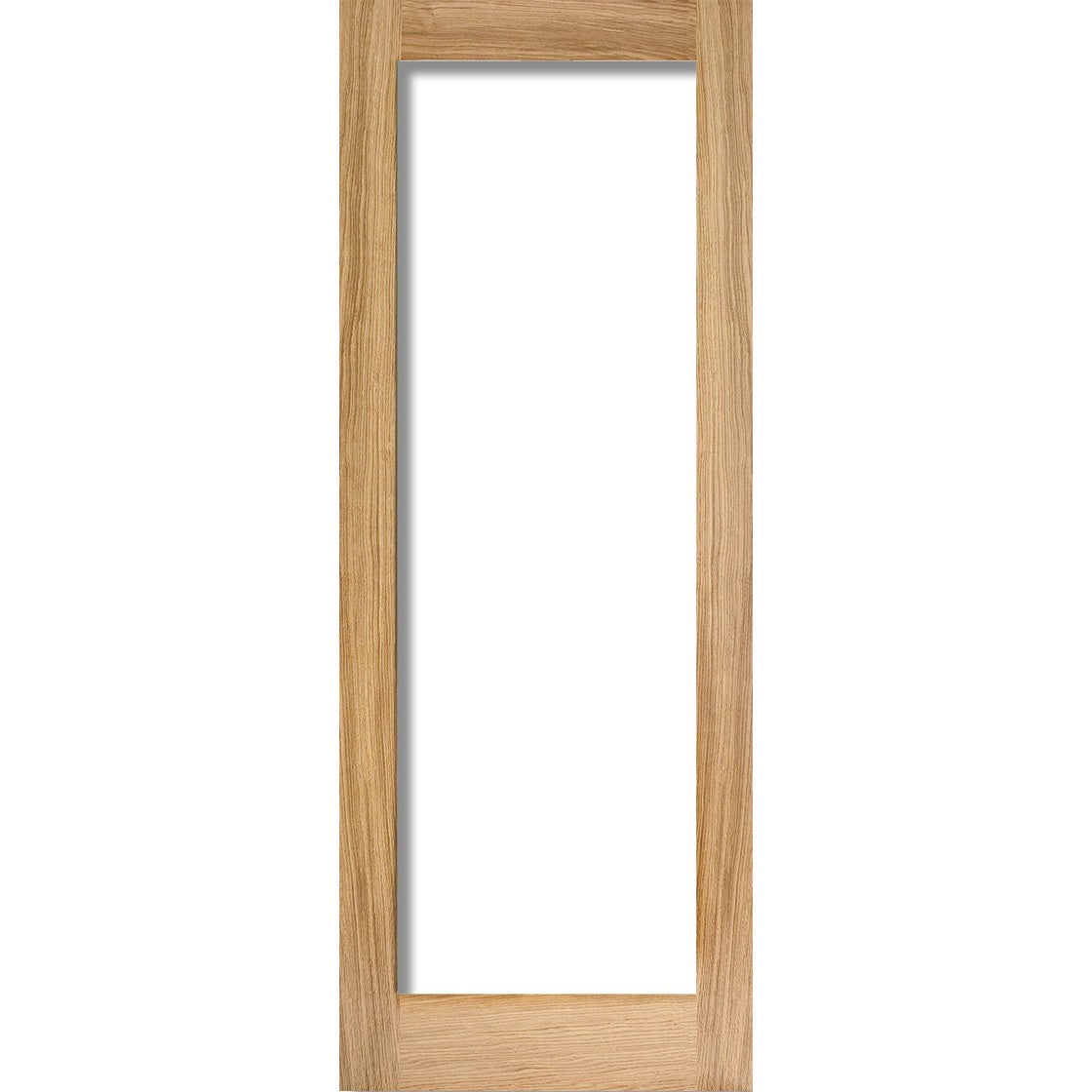 Pattern 10 1L Clear Unfinished Oak Fire Door