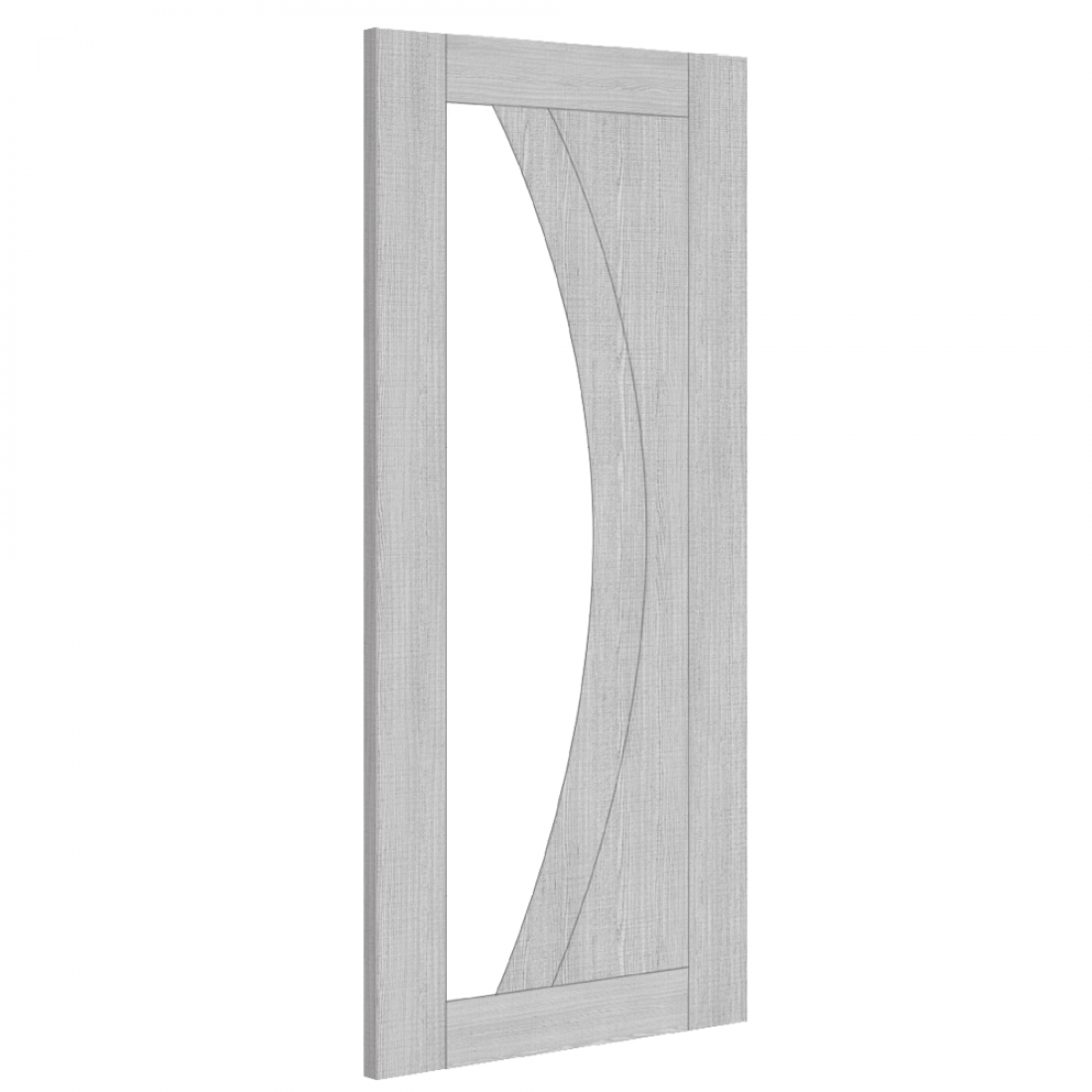 Ravello Light Grey Ash Glazed FSC Internal Door 3d