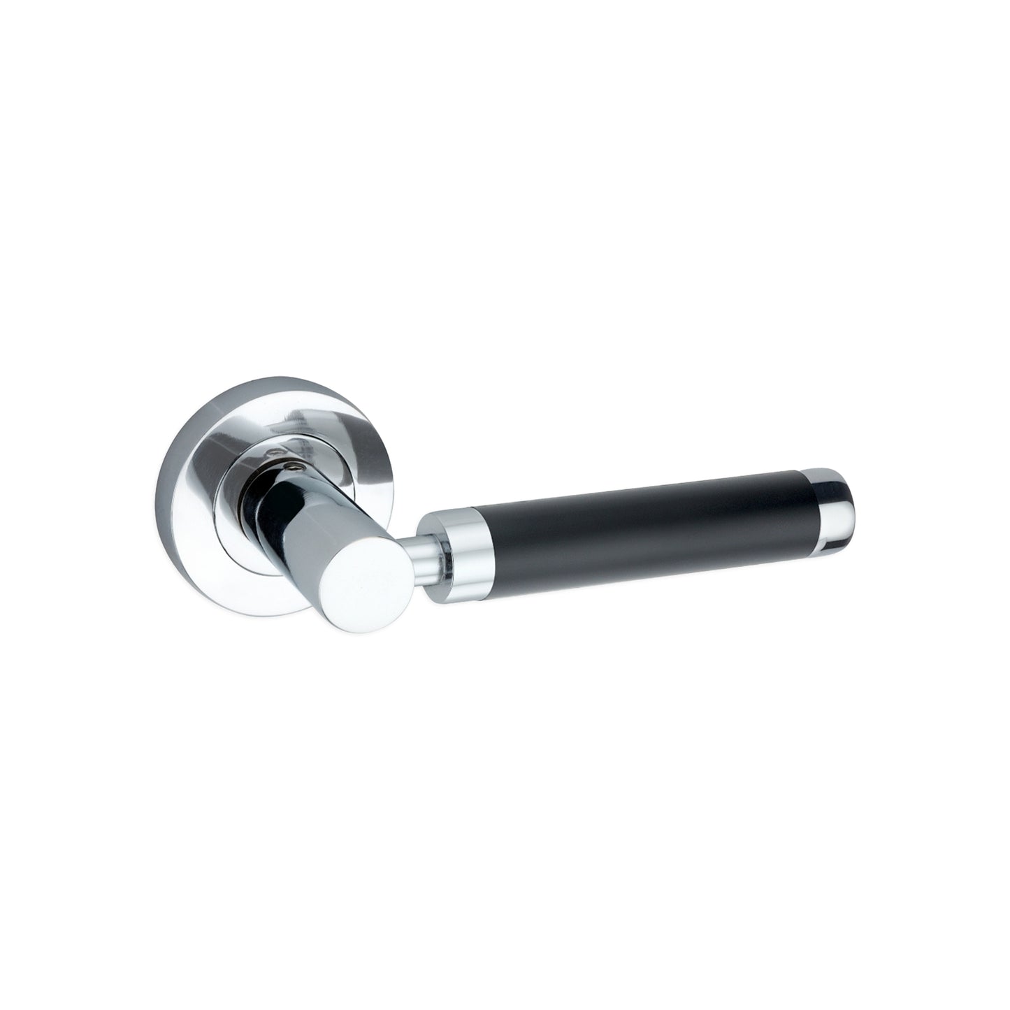 Zest Lever Door Handle Dual Tone Black/Chrome