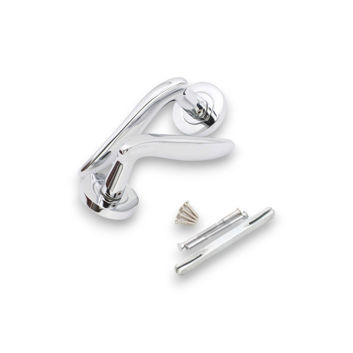 Senza Lever Door Handle Polished Chrome