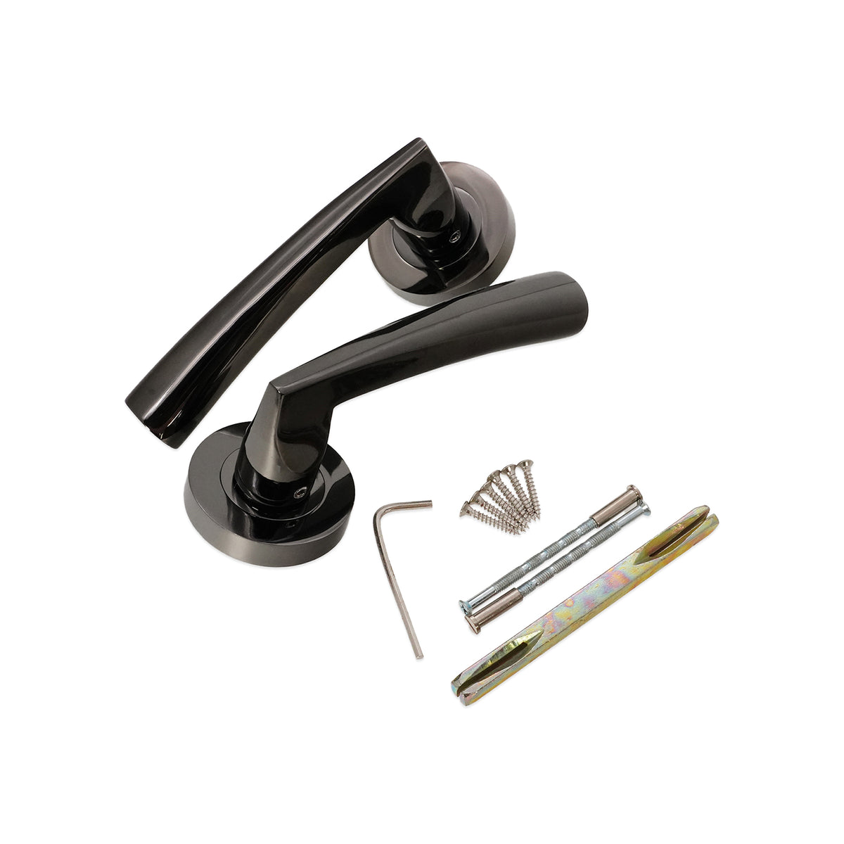 Leygo Lever Door Handle Black Nickel
