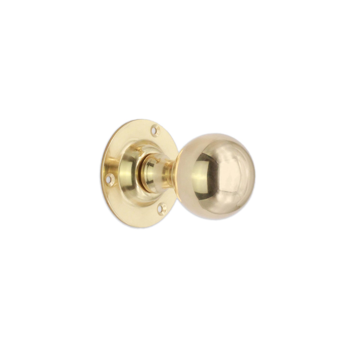 Ball Door Knob Polished Brass