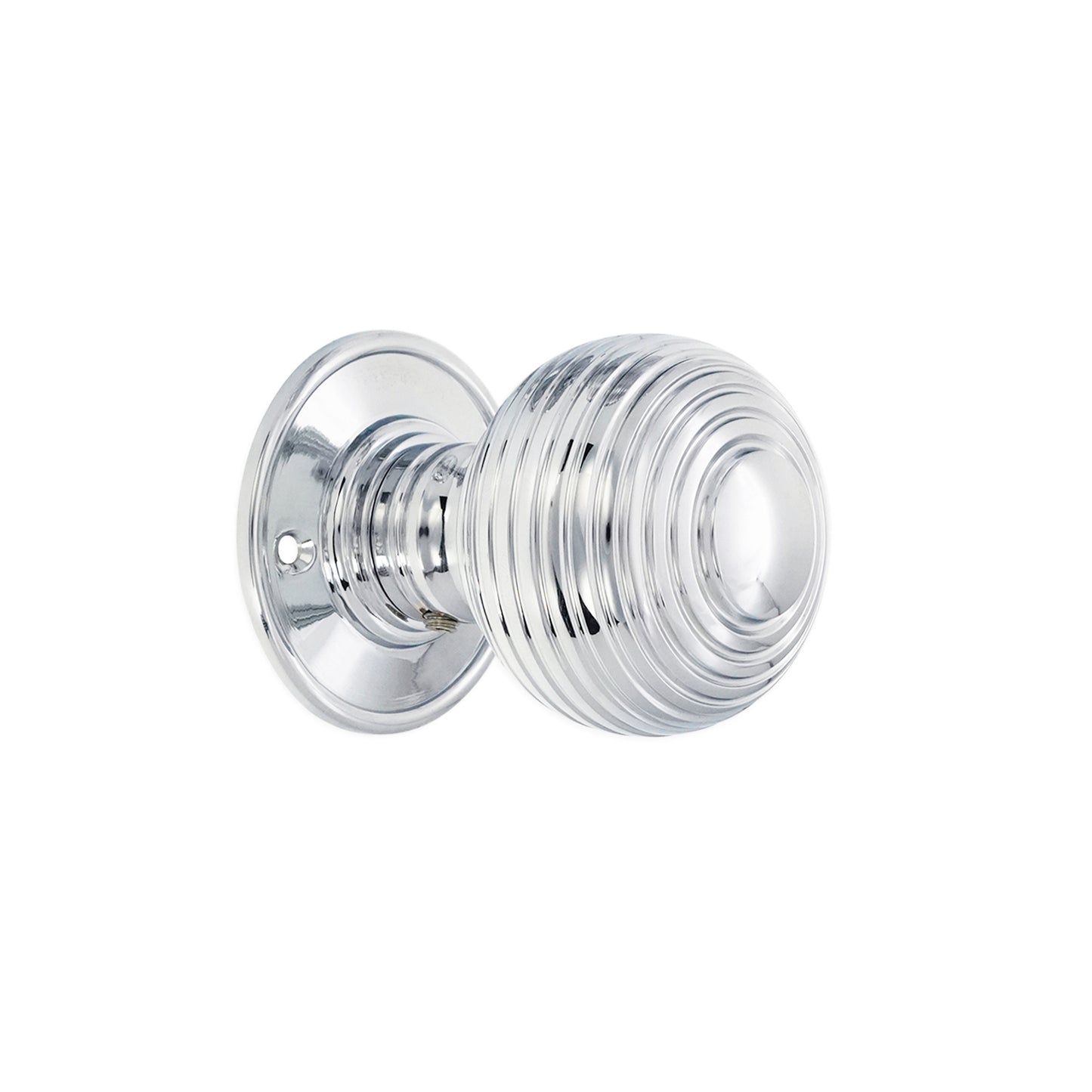 Beehive Large 60mm Mortice Door Knob Polished Chrome