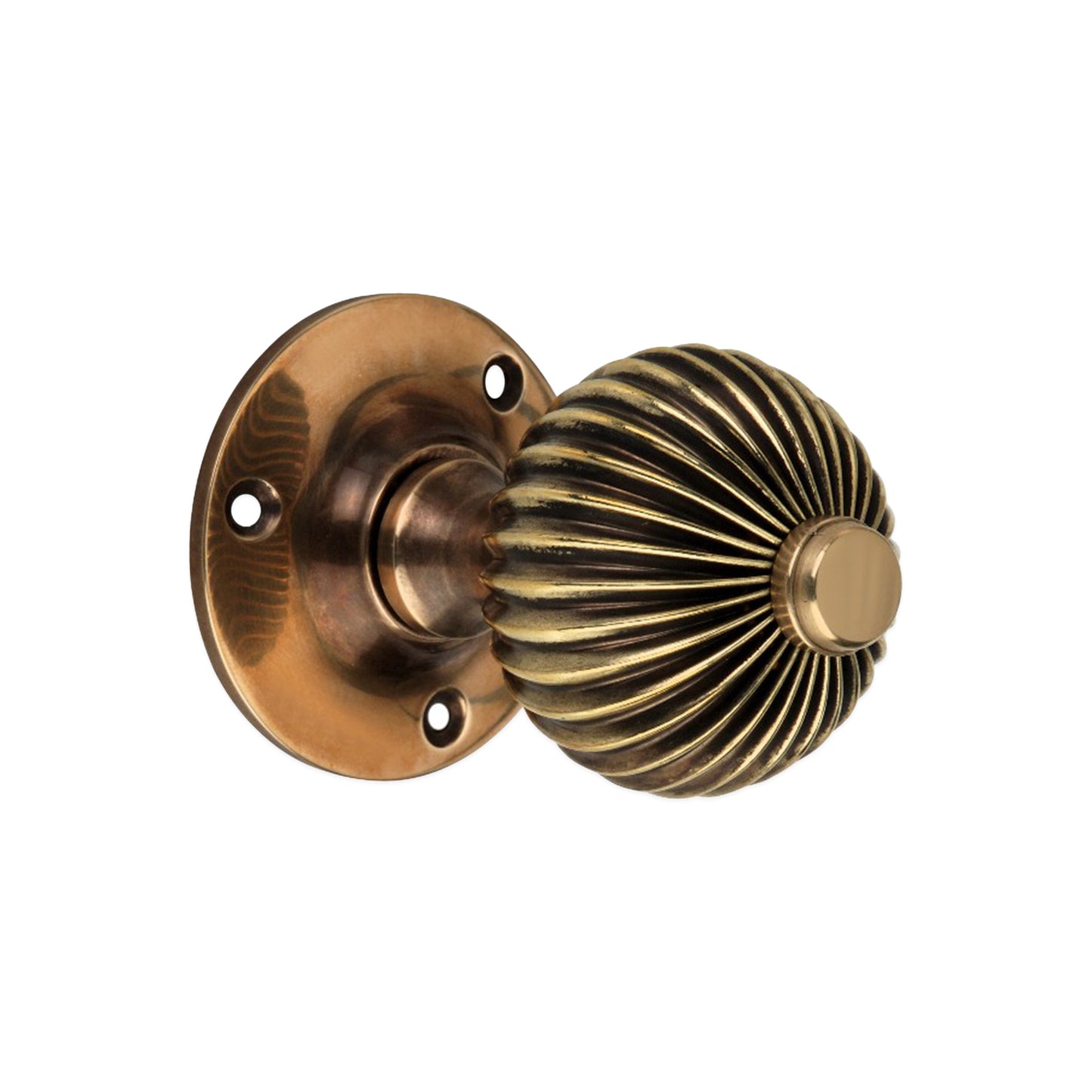 Regency Mortice Door Knob Aged Brass