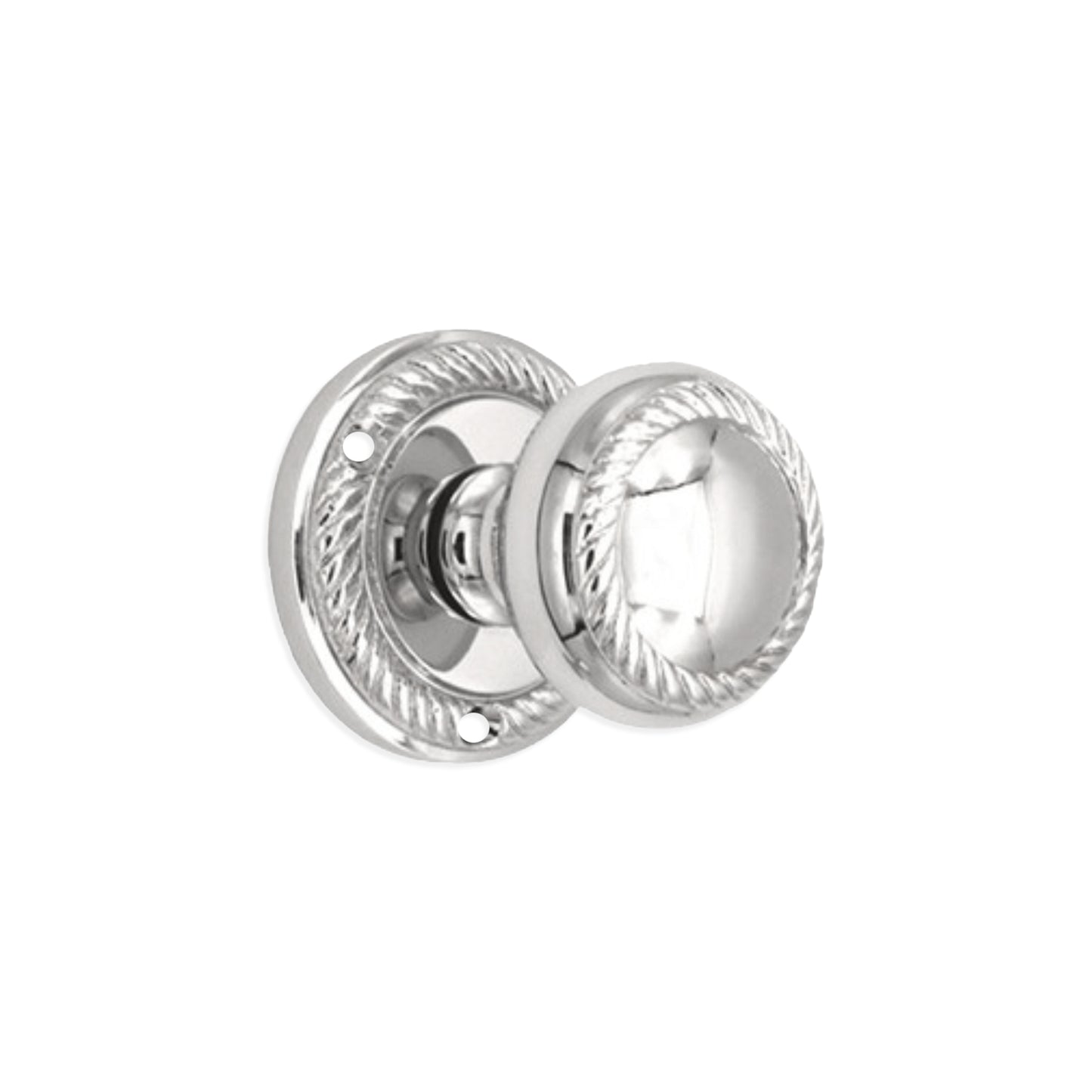 Georgian Mortice Door Knob Polished Chrome