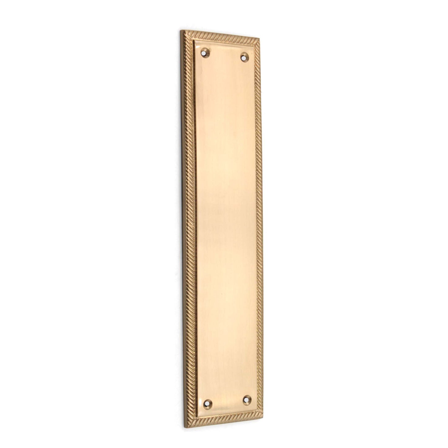 Georgian Finger Plate 285mm Satin Brass