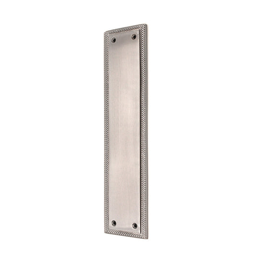 Georgian Finger Plate 300 mm Satin Chrome