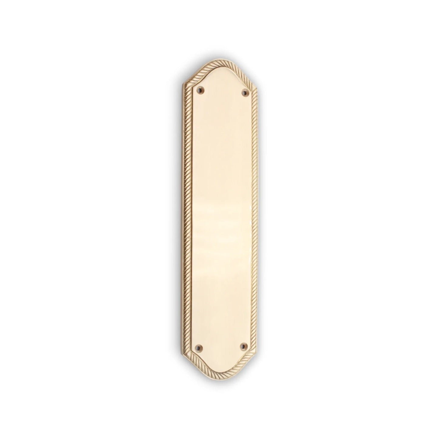 Georgian Half Round Finger Plate 300mm Satin Brass