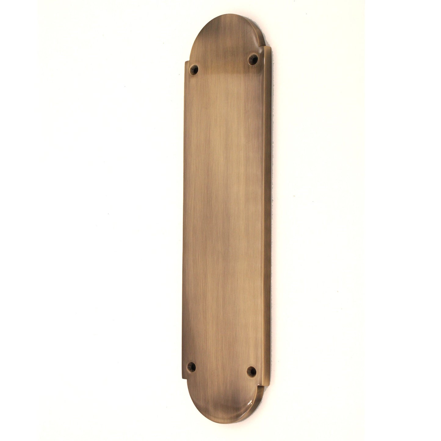 Victorian Half Round Finger Plate 300mm Antique Brass